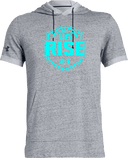 Under Armour Stadium Short Sleeve Hoodie - UA Rise Girls Session l 2026 (Bright Blue)