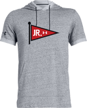 Under Armour Stadium Short Sleeve Hoodie - Junior Tour - Black Flag