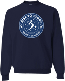 Crew Sweatshirt - Rise To Glory Invitational with Brody Malone 2027 (Blue)
