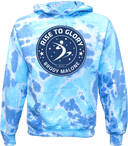 Tie-Dye Hoodies - Rise To Glory Invitational with Brody Malone 2027 (Blue)