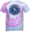Tie-Dye Short Sleeves - Rise To Glory Invitational with Brody Malone 2027 (Blue)