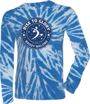 Tie-Dye Long Sleeves - Rise To Glory Invitational with Brody Malone 2027 (Blue)