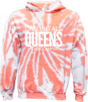 Tie-Dye Hoodies - Calling All Queens Invitational with Chae Campbell 2027 (White Wordmark)