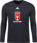 Adidas Cotton Long Sleeves - EDP Winter Showcase 2027 (Boys, White)