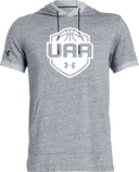 Under Armour Stadium Short Sleeve Hoodie - Girls UAA Session I 2026 (Arctic White)