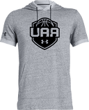 Under Armour Stadium Short Sleeve Hoodie - Boys UAA Session I 2026 (Carbon Black)
