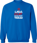 Crew Sweatshirt - USA CUP Qualifier Texas 2026 - vertical red and white