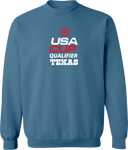 Crew Sweatshirt - USA CUP Qualifier Texas 2026 - vertical red and white
