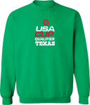 Crew Sweatshirt - USA CUP Qualifier Texas 2026 - vertical red and white