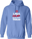 Hoodies - USA CUP Qualifier Texas 2026 - vertical red and white