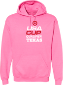 Hoodies - USA CUP Qualifier Texas 2026 - vertical red and white