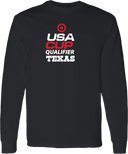 Long Sleeves - USA CUP Qualifier Texas 2026 - vertical red and white