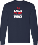 Long Sleeves - USA CUP Qualifier Texas 2026 - vertical red and white
