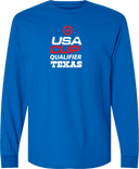 Long Sleeves - USA CUP Qualifier Texas 2026 - vertical red and white