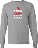 Long Sleeves - USA CUP Qualifier Texas 2026 - vertical red and white