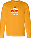 Long Sleeves - USA CUP Qualifier Texas 2026 - vertical red and white