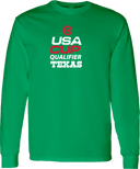 Long Sleeves - USA CUP Qualifier Texas 2026 - vertical red and white