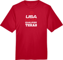 Performance Short Sleeves - USA CUP Qualifier Texas 2026 - vertical red and white