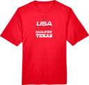 Performance Short Sleeves - USA CUP Qualifier Texas 2026 - vertical red and white