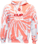 Tie-Dye Hoodies - USA CUP Qualifier Texas 2026 - vertical red and white