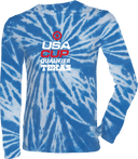 Tie-Dye Long Sleeves - USA CUP Qualifier Texas 2026 - vertical red and white