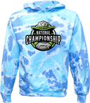 Tie-Dye Hoodies - Rise Flag Football National Championships 2026 (Cowboy Logo)