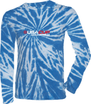 Tie-Dye Long Sleeves - USA CUP Qualifier Texas 2026 - horizontal red and white
