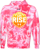Under Armour Rival Fleece Hoodie Tie-Dye - UA Rise Girls Session l 2026 (Sunrise)