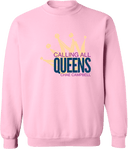 Crew Sweatshirt - Calling All Queens Invitational with Chae Campbell 2027 (Gold & Navy Blue)