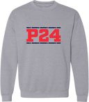 Crew Sweatshirt - Power 24 Session I 2026 (Double Bordered RED Block Text)