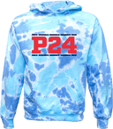 Tie-Dye Hoodies - Power 24 Session I 2026 (Double Bordered RED Block Text)