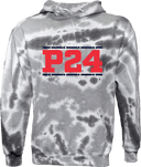 Tie-Dye Hoodies - Power 24 Session I 2026 (Double Bordered RED Block Text)
