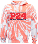 Tie-Dye Hoodies - Power 24 Session I 2026 (Double Bordered RED Block Text)