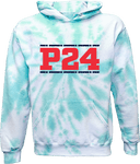 Tie-Dye Hoodies - Power 24 Session I 2026 (Double Bordered RED Block Text)