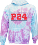 Tie-Dye Hoodies - Power 24 Session I 2026 (Double Bordered RED Block Text)