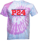 Tie-Dye Short Sleeves - Power 24 Session I 2026 (Double Bordered RED Block Text)
