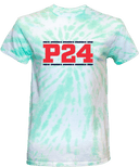 Tie-Dye Short Sleeves - Power 24 Session I 2026 (Double Bordered RED Block Text)