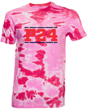 Tie-Dye Short Sleeves - Power 24 Session I 2026 (Double Bordered RED Block Text)