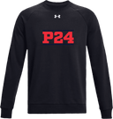 Under Armour Rival Fleece Crew - Power 24 Session I 2026 (Double Bordered RED Block Text)