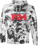 Under Armour Rival Fleece Hoodie Tie-Dye - Power 24 Session I 2026 (Double Bordered RED Block Text)