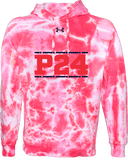 Under Armour Rival Fleece Hoodie Tie-Dye - Power 24 Session I 2026 (Double Bordered RED Block Text)
