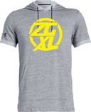 Under Armour Stadium Short Sleeve Hoodie - Zero Gravity - XL yellow