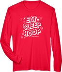 Performance Long Sleeves - Zero Gravity - EAT SLEEP HOOP white