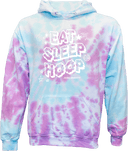 Tie-Dye Hoodies - Zero Gravity - EAT SLEEP HOOP white