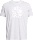 Under Armour Athletics Short Sleeve - Zero Gravity - EAT SLEEP HOOP white