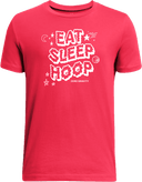 Under Armour Athletics Short Sleeve - Zero Gravity - EAT SLEEP HOOP white