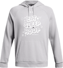 Under Armour Rival Fleece Hoodie - Zero Gravity - EAT SLEEP HOOP white