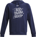 Under Armour Rival Fleece Hoodie - Zero Gravity - EAT SLEEP HOOP white