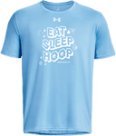Under Armour Tech Team Short Sleeve - Zero Gravity - EAT SLEEP HOOP white
