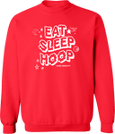 Crew Sweatshirt - Zero Gravity - EAT SLEEP HOOP white